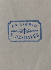 Ex-libris DESHAYES F., D1148