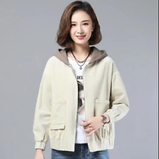 Femme Velours Veste Capuche