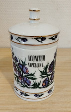Pot apothicaire pharmacie : ACONITUM NAPELLUS L. Hauteur 18 cm