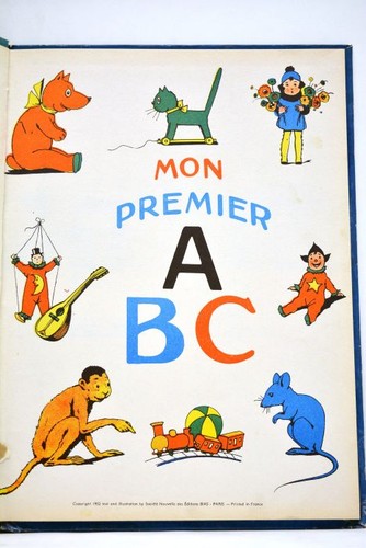 Livre ancien mon - mon, premier