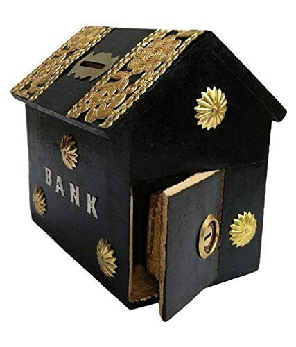 Tirelire bois style cabane - tirelire,