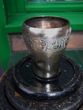 Gobelet Baptême Métal blanc