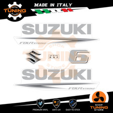 Kit d'autocollants pour moteur hors-bord Suzuki DF 6 cv A - Four Stroke WHITE