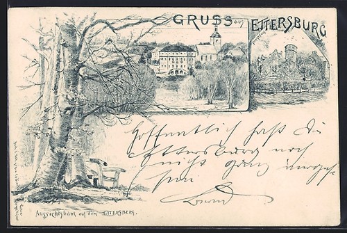 Lithographie ettersburg - lithographie,