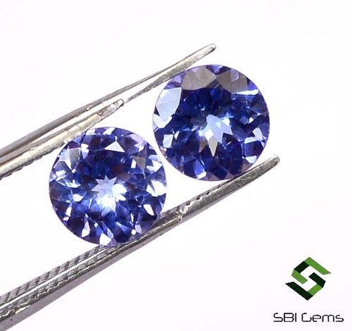 Paire tanzanite certifiée - paire,