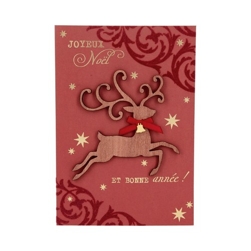 Carte voeux fêtes de fin - carte,