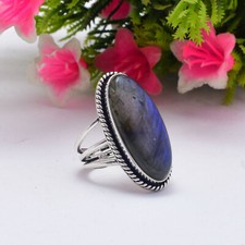 Bague labradorite noël - en,