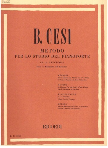 Beniamino cesi méthode - cesi, :