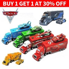 Camion de transport Disney Pixar Cars Lightning McQueen Jackson Storm Mack