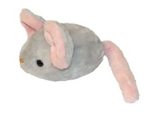 Vintage ancienne peluche Souris grise rose Peluche d'Oc 22 cm