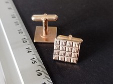 BOUTONS MANCHETTE PLAQUE OR - REF10980JA