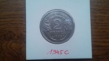 2 francs alu morlon 1945c supp++