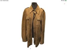 Superbe veste parka daim souple camel De Fursac XL authentique 