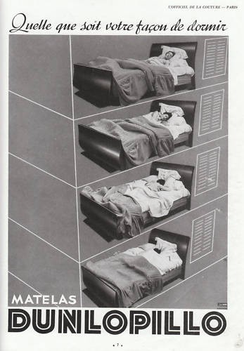 Publicité ancienne matelas