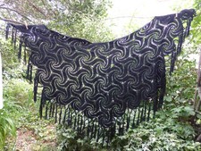 Beau Châle noir Femme Fait
