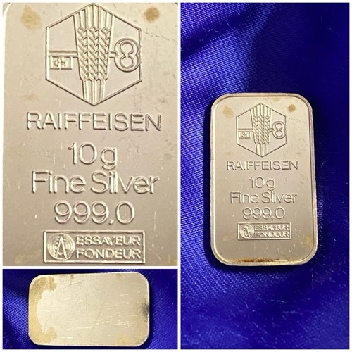 Lingot argent pur raiffeisen - argent,