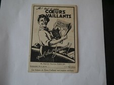 CARTE POSTALE COEURS VAILLANTS QUEL CHIC JOURNAL COURANT ANNÉES 1930