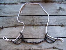 Bit - Gag Glissant En Acier Noir Avec Mors Torsadé En Fer Doux