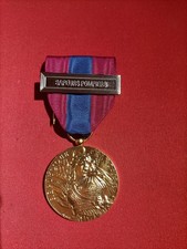 MÉDAILLE DÉFENSE NATIONALE ÉCHELON BRONZE/ AGRAFE SAPEURS POMPIERS