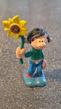 FIGURINE SERIE GASTON LAGAFFE FRANQUIN SCHLEICH S. 2 W. GERMANY FLEUR TOURNESOL