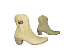 bottines boots NERO GIARDINI en cuir beige ivoire pointure 39 EUR