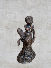 Faune Enfant En Bronze, D’après Claude Michel Dit Clodion (1738-1814)