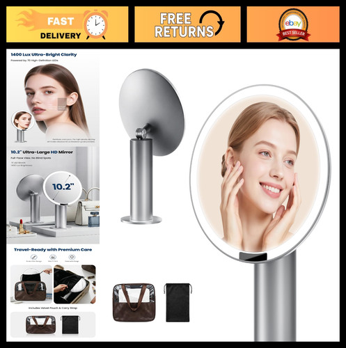 Lighted makeup mirror - lighted,