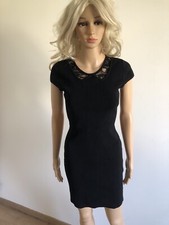 Robe tricot noire - à, manches