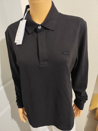Polo noir lacoste - lacoste, manches