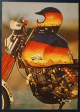 Paris DAKAR 1987 CP Yann Arthus Bertrand COURSE  Moto