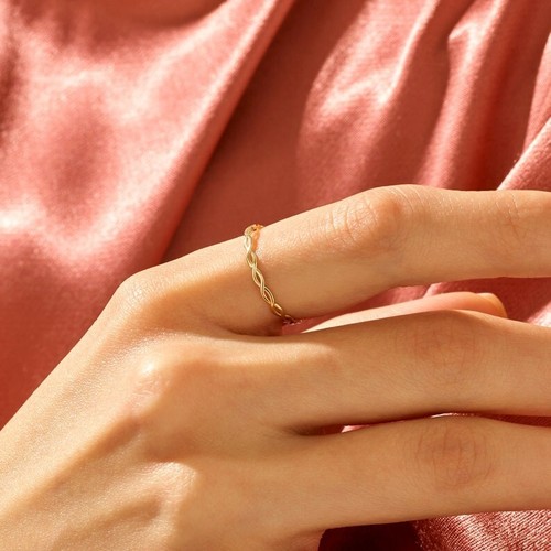 Bague femme empilable or - femme,