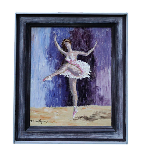 Huile sur toile signée art - signée,