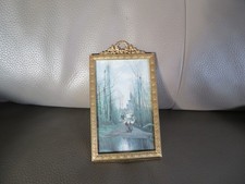 ancien cadre photo en laiton