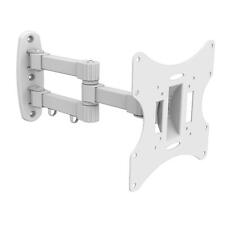 LCD LED TV Support Mural TV Neig-Schwenkbar Télescopique 17-37 Pouces Blanche