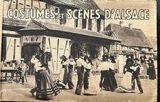 CPA ALSACE - dépliant de CARTES POSTALES "Costumes et scènes d'Alsace"