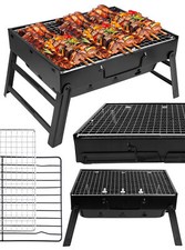 MalTec Curron Travel BBQ Gril de jardin pliant au charbon de bois portable 