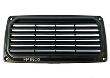 Grille Aération Rectangulaire en Plastique ABS 201 x 101 mm Noir