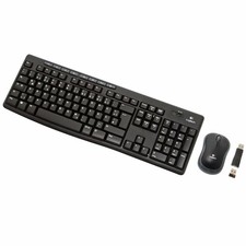Clavier et souris Logitech sans fil noir 