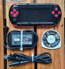 Chargeur Console Sony PSP 3000 Rouge Noir Testé Japon PlayStation Portable