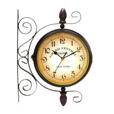 Horloge décorative double