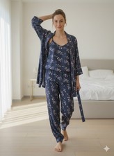 🌸 Pyjama 3 Pièces Satin