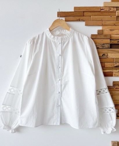 Chemise 100 coton blanche - blanche, À