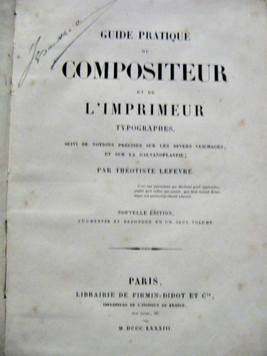 Typographie lefevre - [typographie],