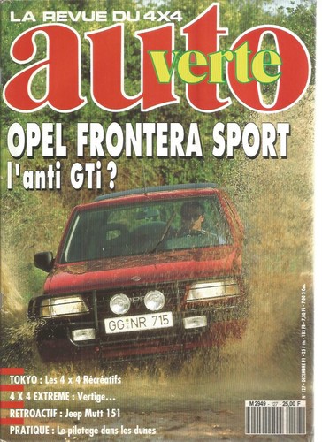 Auto verte 127 - auto, frontera