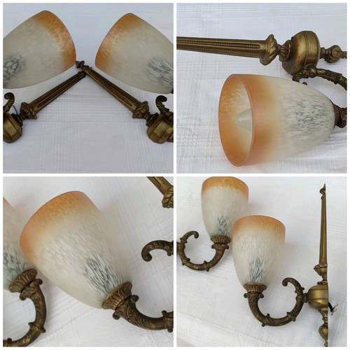 Paire appliques art déco - d',