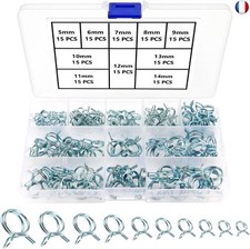 YIXISI 150 Pièces 5-14mm Clip à Ressort Tuyau, Collier Serrage Durite Essence, D