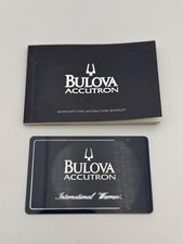 Bulova Accutron Warranty Booklet Garanti