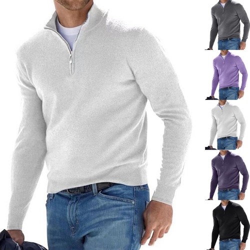 Sweat homme demi fermeture