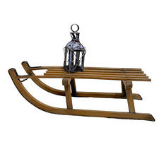 Ancienne Luge en Bois - Déco