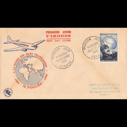 Fdc aviateur maurice - l'aviateur,